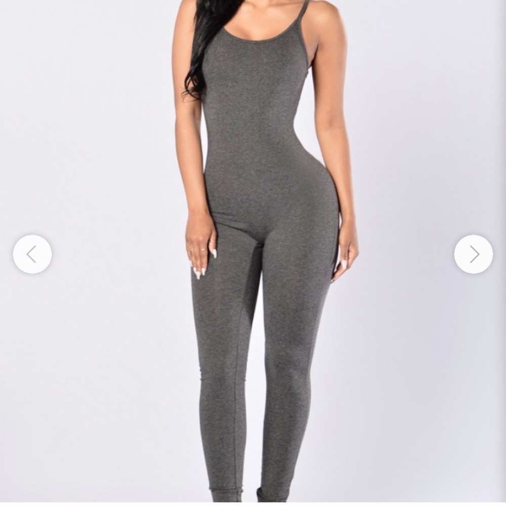 Fashion Nova grey jumpsuit